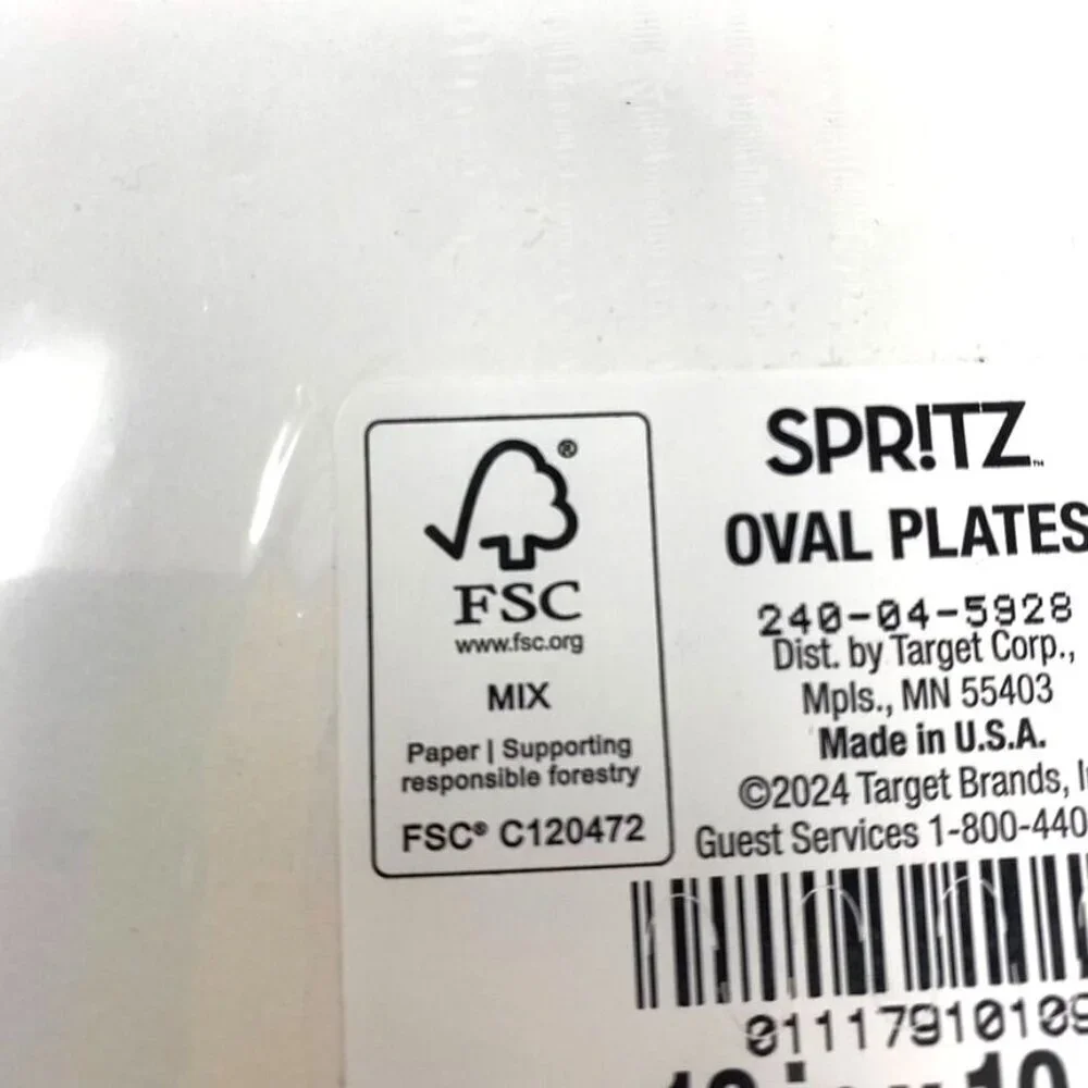 Target 2 Pack Oval Platter Disposable Happy Easter Plates 10